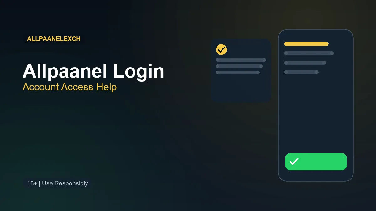 Allpaanel login support and account access help illustration